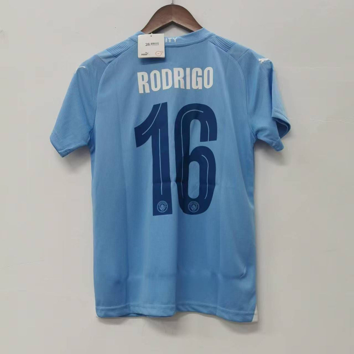 Kids Youth Manchester City Home Jersey 2023/24 With RODRIGO product image 1