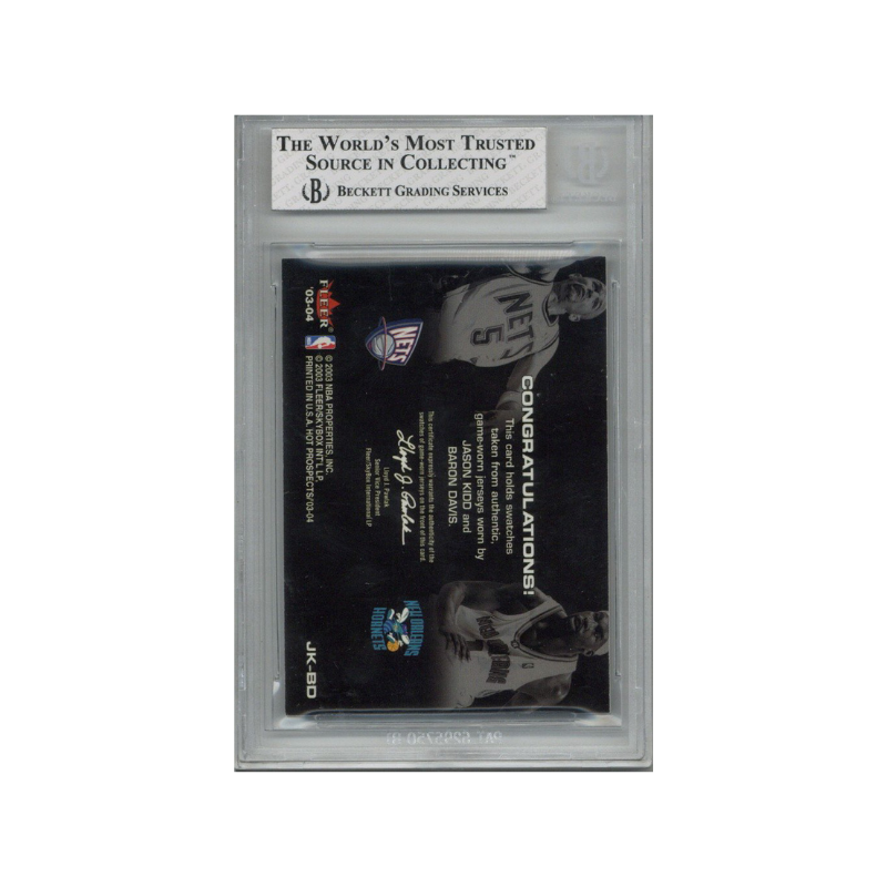2003-04 Fleer Hoops Hot Prospects Jason Kidd & Baron Davis Hot Tandems BGS 8.5 product image 2, provided for visual