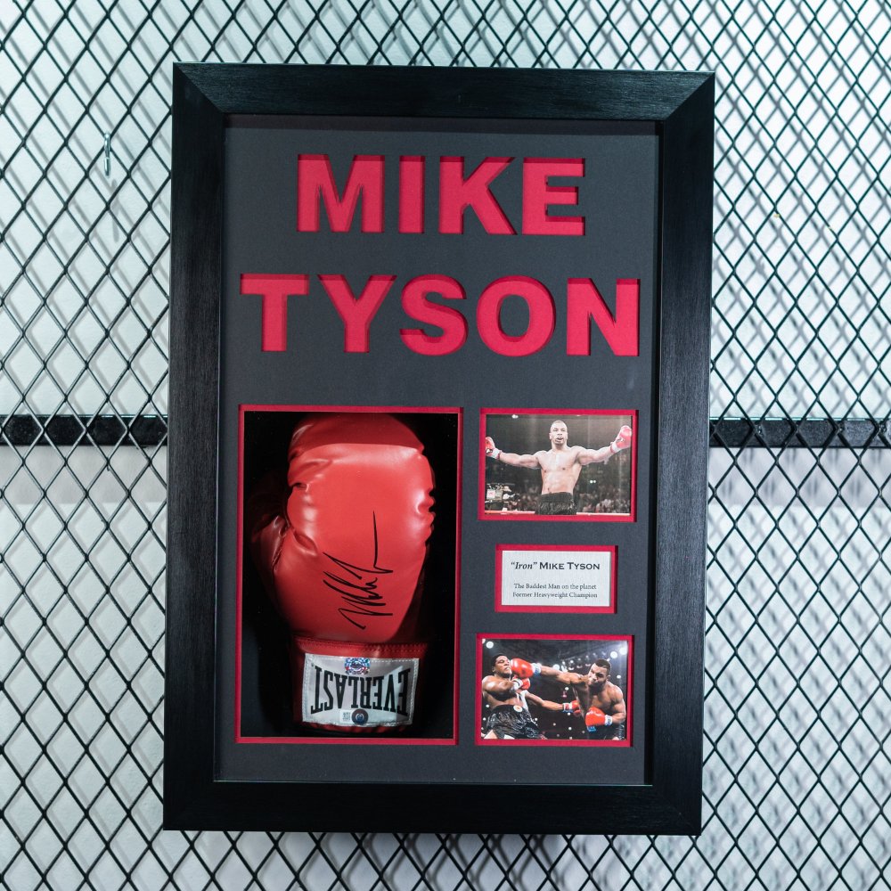 Mike Tyson Signed Glove Framed product image 1, provided for visual reference and product detail review