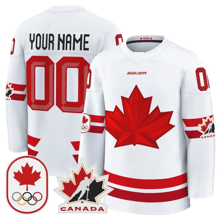 Custom Canada 2026 Olympic Jersey - White product image 1