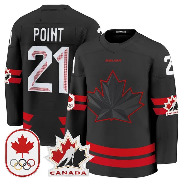 Brayden Point Canada 2026 Olympic Jersey - Black product image 1