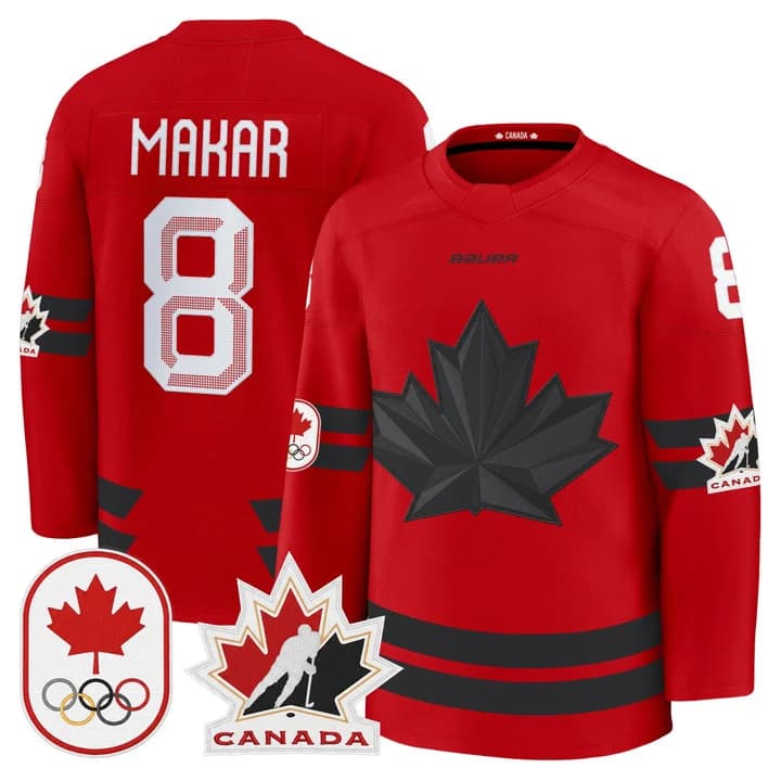 Cale Makar Canada 2026 Olympic Jersey - Red product image 1