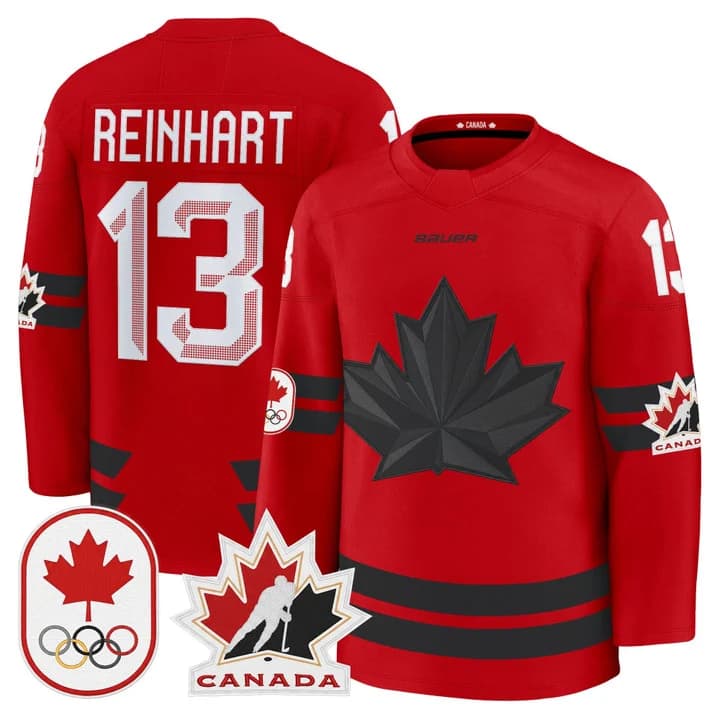 Sam Reinhart Canada 2026 Olympic Jersey - Red product image 1
