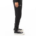 Kappa Logo Fleece Zanok Sweatpants- Black product image 1, provided for visual reference and product detail review