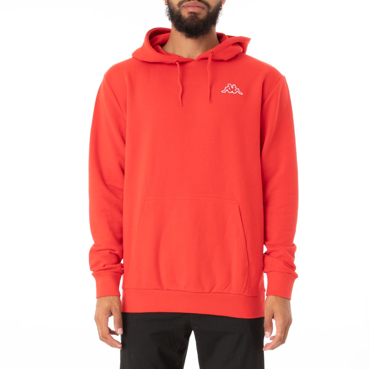 KAPPA LOGO CAIOK SWEATER-Red MD Coral product image 1, provided for visual reference and product detail review