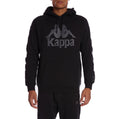 Kappa 222 Banda Hurtado 2 Hoodie-Black/Grey product image 1, provided for visual reference and product detail review
