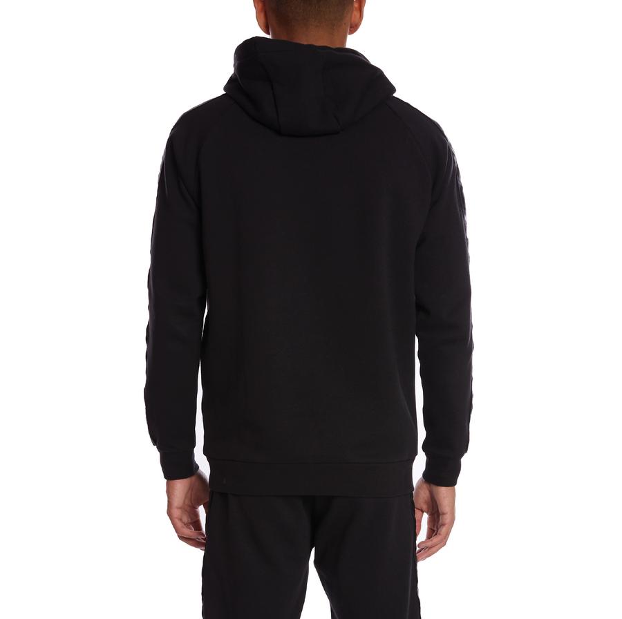 Kappa 222 Banda Hurtado 2 Hoodie-Black/Grey product image 3, provided for visual reference and product detail review