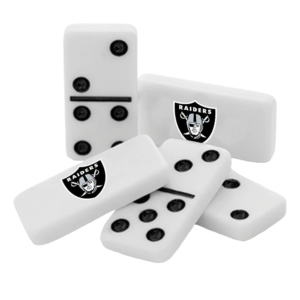 Las Vegas Raiders Double-Six Dominoes product image 2, provided for visual reference and product detail review