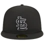 New Era St. Louis Cardinals 2006 World Series Side Patch Fitted 59Fifty-Black And White product image 3, provided for visual