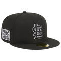 New Era St. Louis Cardinals 2006 World Series Side Patch Fitted 59Fifty-Black And White product image 1, provided for visual