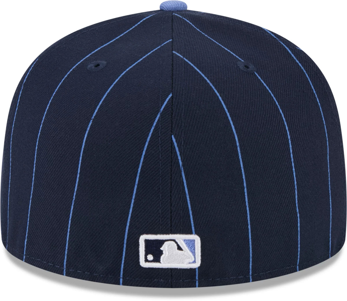 New Era Los Angeles Dodgers City Connect Throwback Pinstripe 59FIFTY Fitted Hat 2024 - Navy product image 4, provided for
