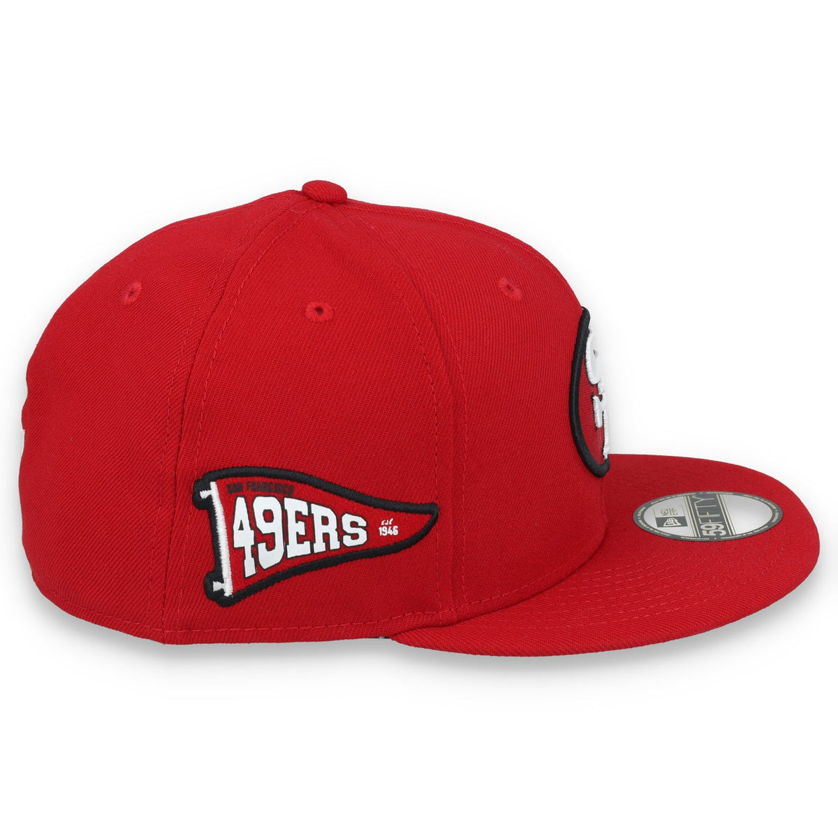 New Era Kids San Francisco 49ers Pennant 59Fifty Fitted Hat product image 6, provided for visual reference and product