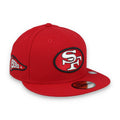 New Era Kids San Francisco 49ers Pennant 59Fifty Fitted Hat product image 1, provided for visual reference and product