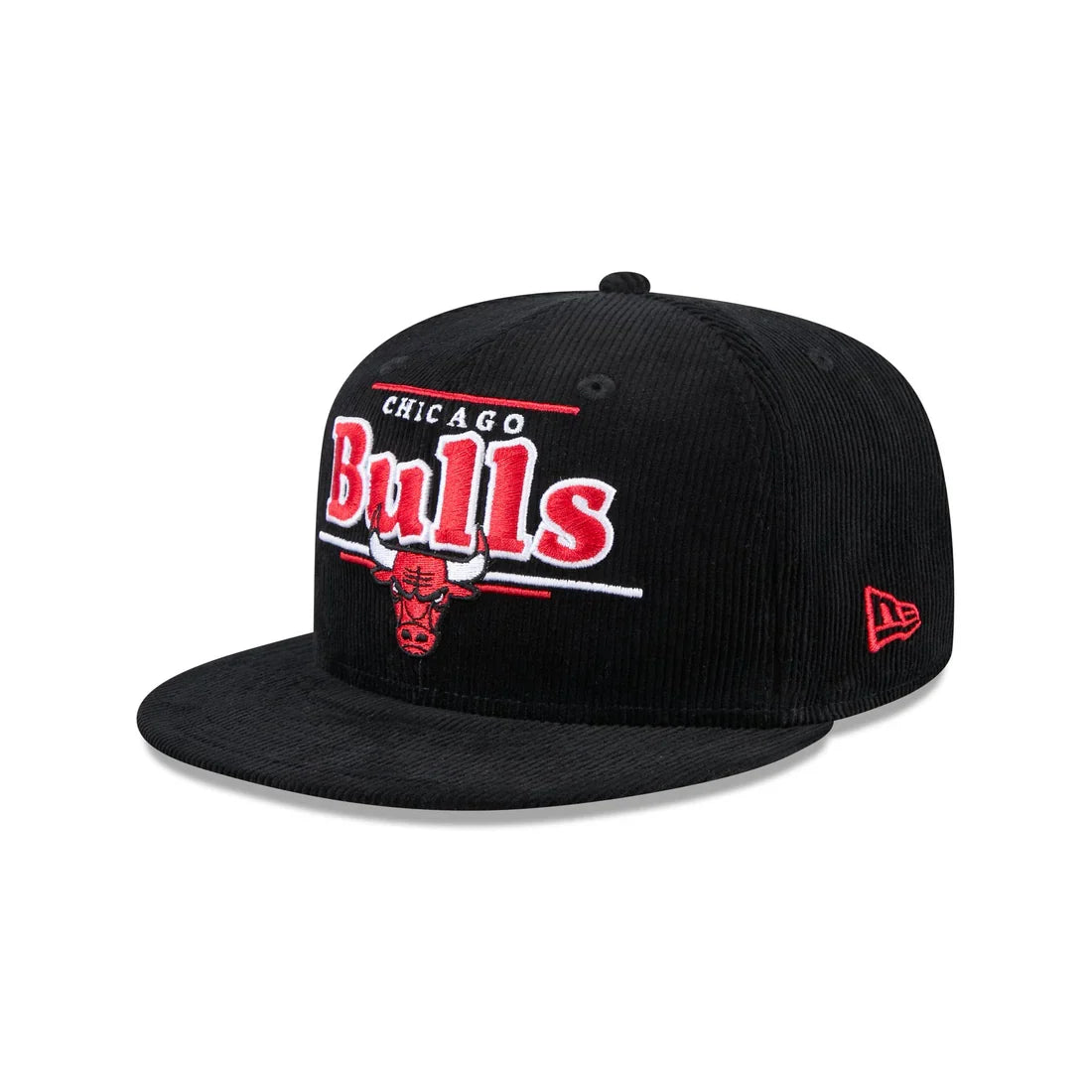 New Era Chicago Bulls Corduroy Throwback Display 9FIFTY Snapback Hat product image 2, provided for visual reference and