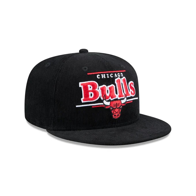 New Era Chicago Bulls Corduroy Throwback Display 9FIFTY Snapback Hat product image 3, provided for visual reference and