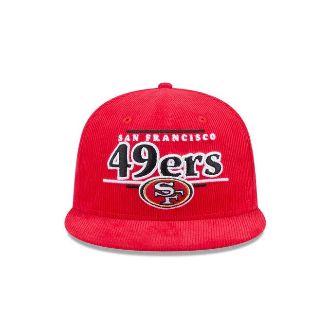 New Era San Francisco 49ers Throwback Display Corduroy 9FIFTY Snapback Hat product image 1, provided for visual reference
