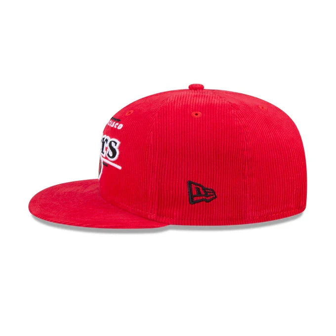 New Era San Francisco 49ers Throwback Display Corduroy 9FIFTY Snapback Hat product image 4, provided for visual reference