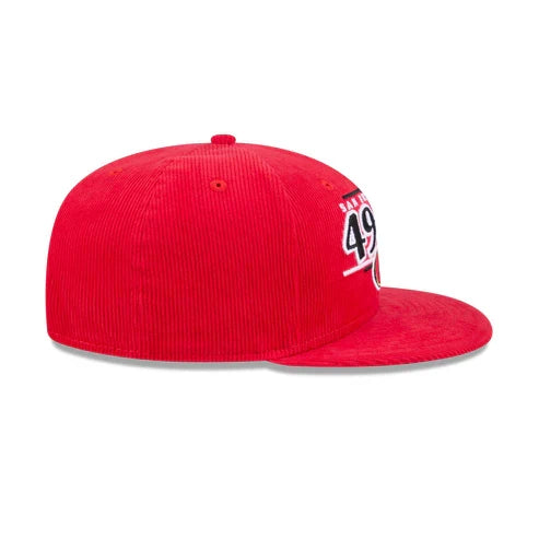 New Era San Francisco 49ers Throwback Display Corduroy 9FIFTY Snapback Hat product image 5, provided for visual reference