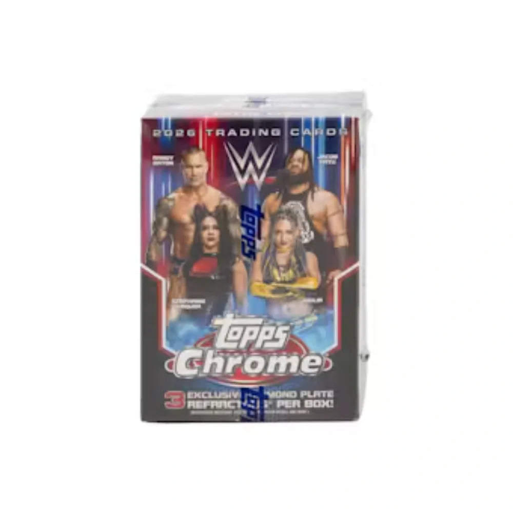 2026 Topps Chrome WWE Wrestling Blaster Box product image 1, provided for visual reference and product detail review
