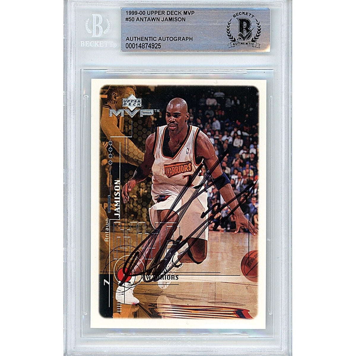 Antawn Jamison Golden State Warriors Signed 1999-00 Upper Deck BAS Auth Auto Slab product image 1, provided for visual