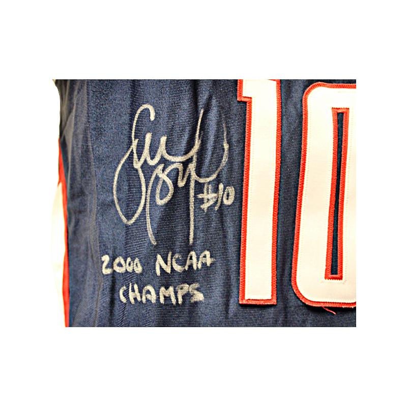 Sue Bird Autographed & Inscribed "2000 NCAA Champs" Game Used 2000 UConn Huskies Jersey (Sue Bird LOA) product image 1,