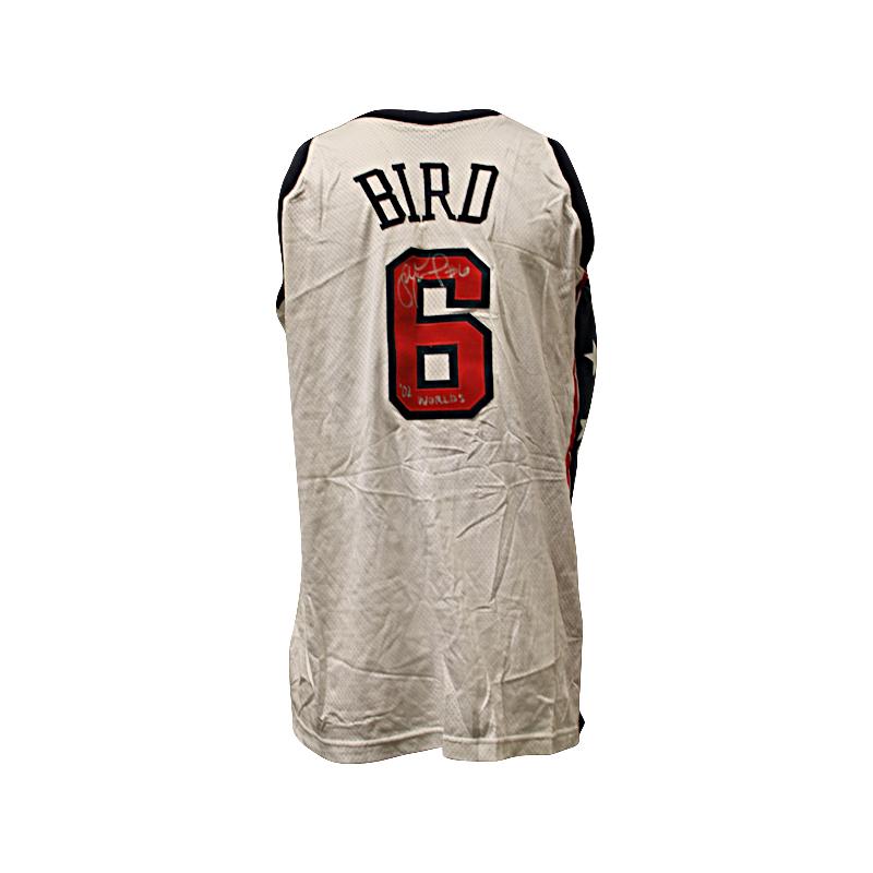 Sue Bird Autographed & Inscribed "02 World's" Game Used Team USA Reebok Jersey (Sue Bird LOA) product image 1, provided for