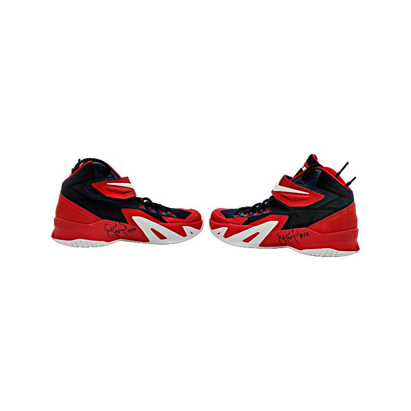 Sue Bird Autographed & Inscribed "#10" 2014 Game Used LeBron Nike Sneakers (Sue Bird LOA) product image 1, provided for