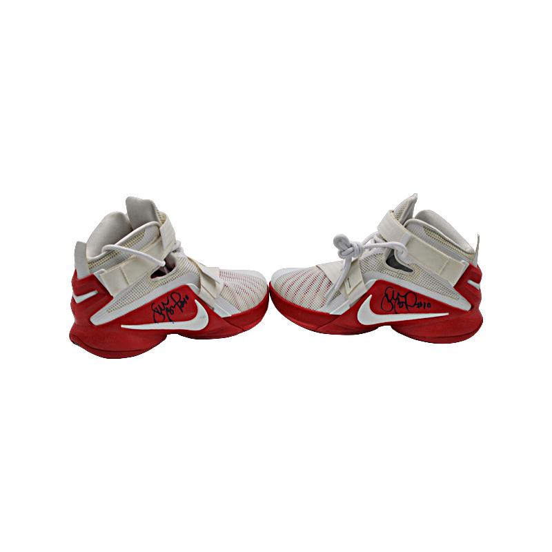 Sue Bird Autographed & Inscribed "#10" USWNT Team Issued LeBron Nike Sneakers Size 7.5 (Sue Bird LOA) product image 1,