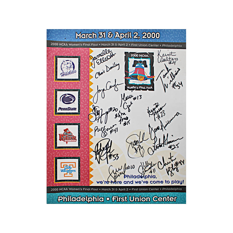 2000 UConn Women Basketball Team Autographed 11x14 Final Four Print (Sue Bird LOA) product image 1, provided for visual