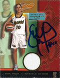 Sue Bird Autographed Game Worn Seattle Storm Debut Jersey Card (Sue Bird LOA) product image 1, provided for visual reference