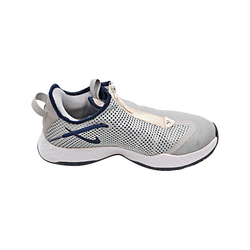 Aaron Boone New York Yankees Autographed 2020 Game Used Gray/Blue Nike Air Paul George Sneakers (CX Auth) product image 4,
