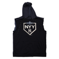 Aaron Boone New York Yankees 2019 Game Used 2019 Playoffs Cutoff Hoodie Size L product image 1, provided for visual