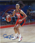 Skylar Diggins-Smith Phoenix Mercury Autographed Team USA Dribbling 8x10 Photo product image 1, provided for visual
