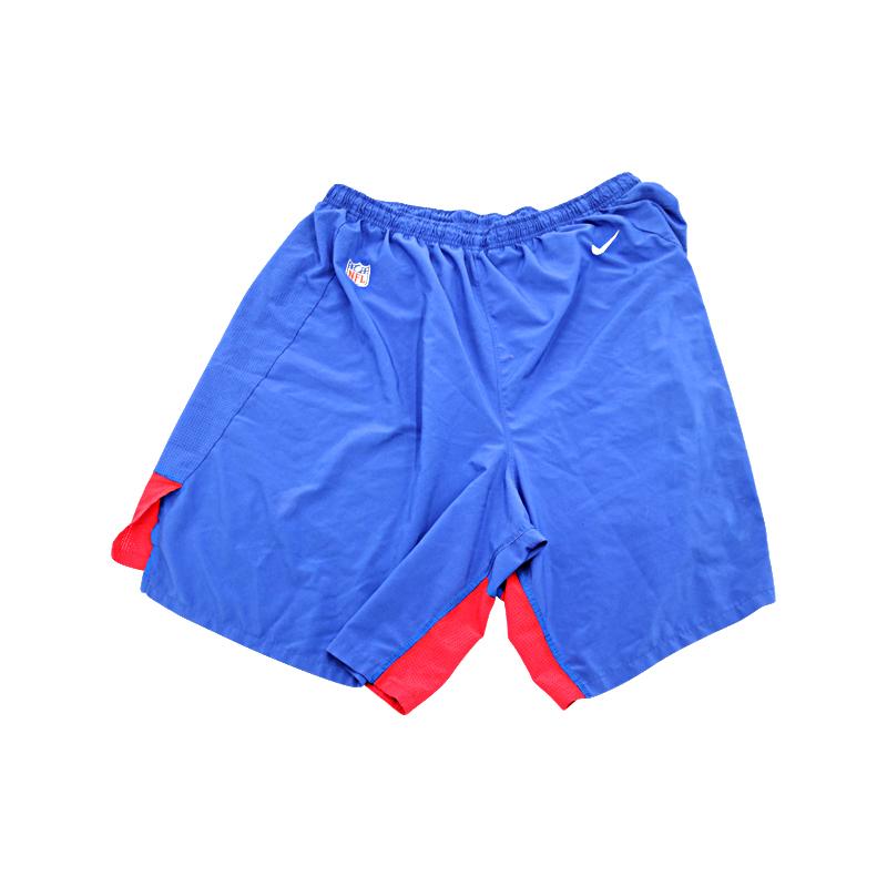 Dexter Lawrence New York Giants 2020 Blue Athletic Used Shorts (Size 3XL) product image 1, provided for visual reference and