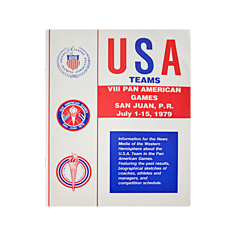 1979 Team USA VIII Pan-American Games Program product image 1, provided for visual reference and product detail review