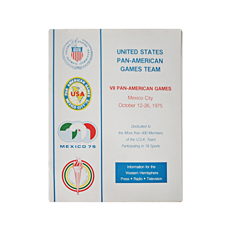 1975 Team USA Pan-American Games Program product image 1, provided for visual reference and product detail review