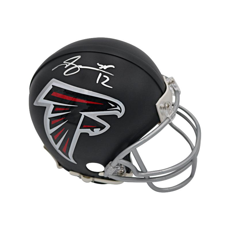 Mohamed Sanu Atlanta Falcons Autographed Falcons Mini-Helmet product image 1, provided for visual reference and product