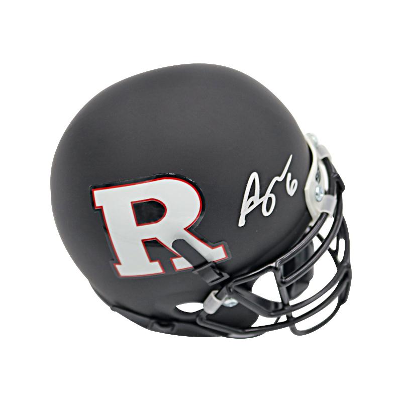 Mohamed Sanu Rutgers University Autographed Rutgers Mini-Helmet product image 2, provided for visual reference and product