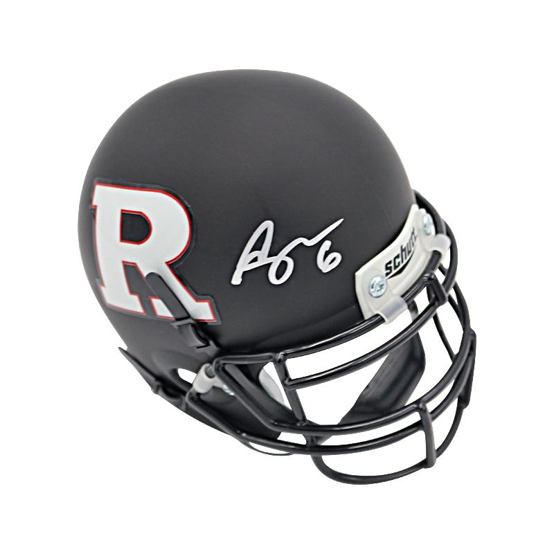 Mohamed Sanu Rutgers University Autographed Rutgers Mini-Helmet product image 1, provided for visual reference and product