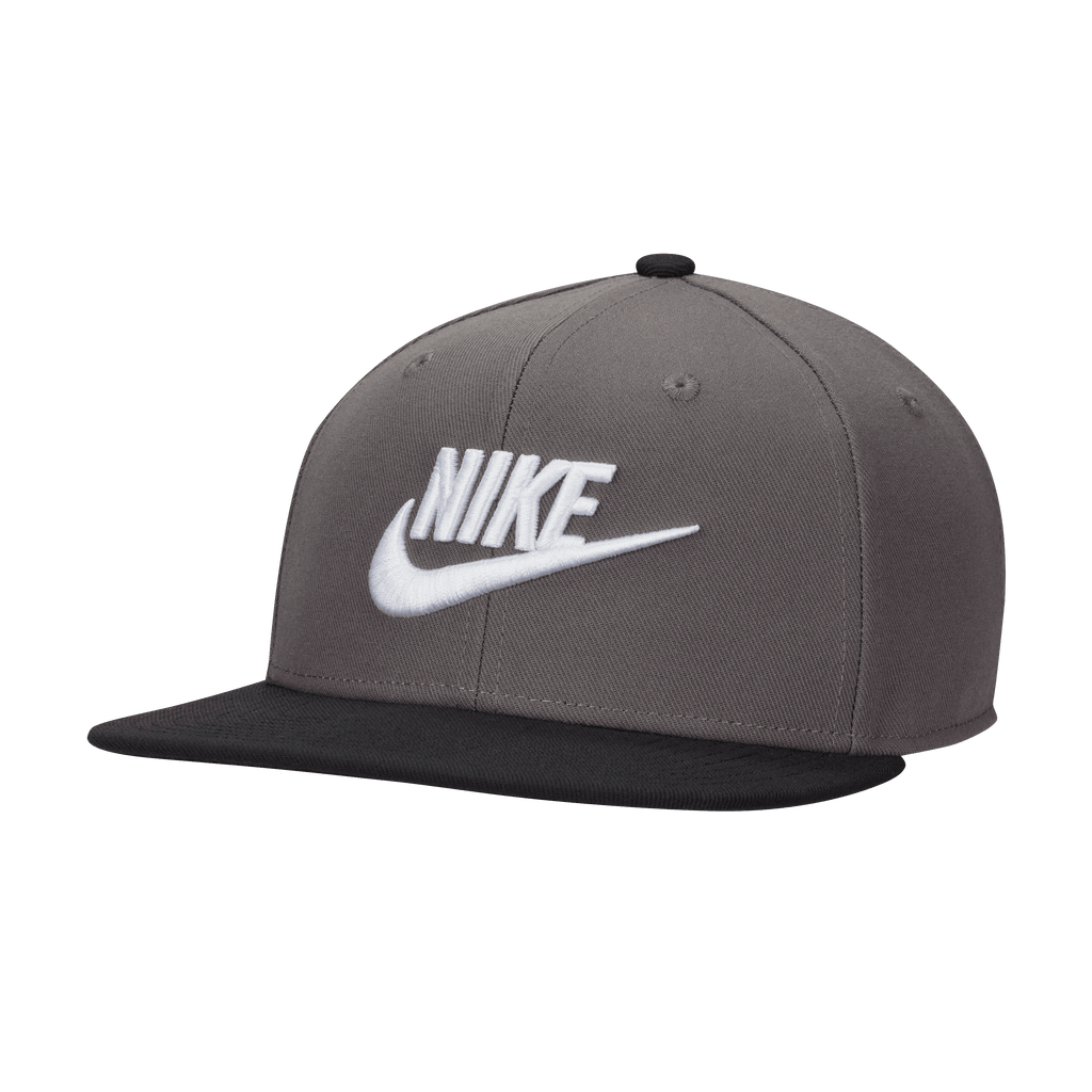 Nike Dri-FIT Pro Structured Futura Cap-Grey/Black product image 1, provided for visual reference and product detail review