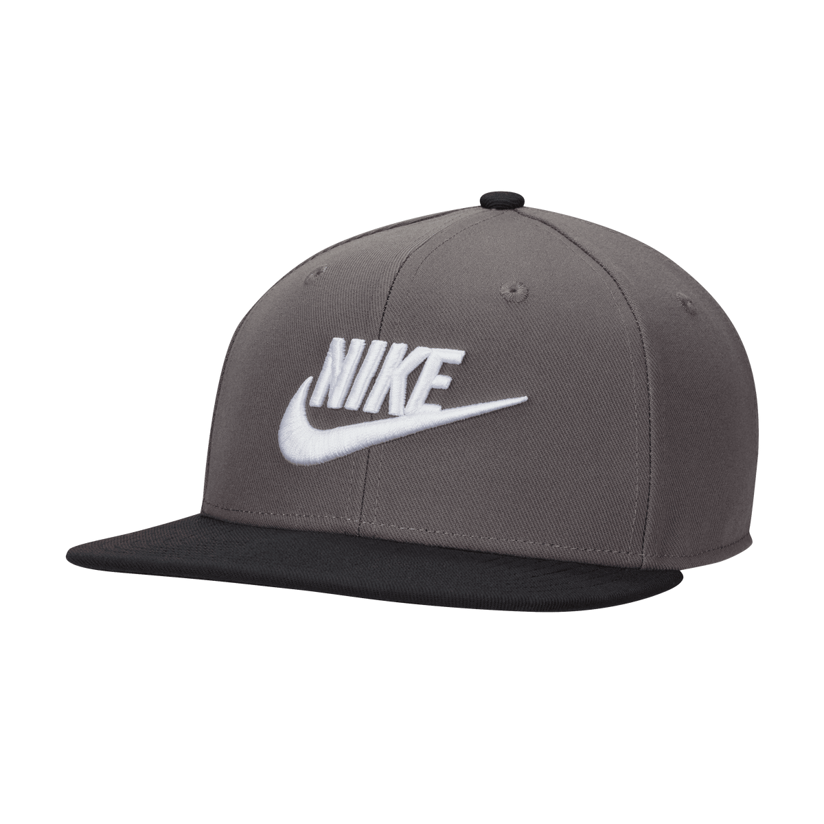 Nike Dri-FIT Pro Structured Futura Cap-Grey/Black product image 1, provided for visual reference and product detail review