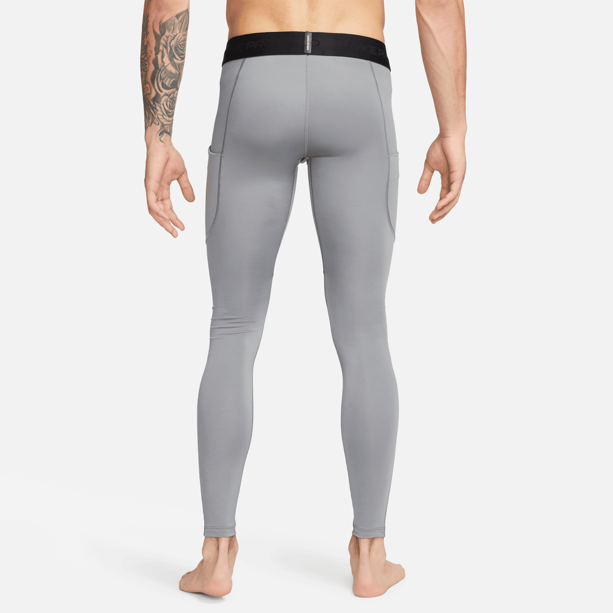 Nike Pro Men Dri-FIT Fitness Tights - Grey product image 2, provided for visual reference and product detail review