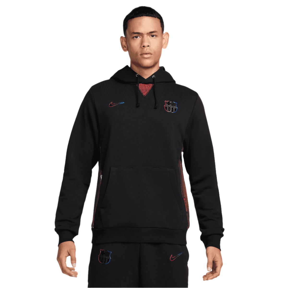 Nike FC Barcelona Standard Issue Away Dri-FIT Soccer Pullover Hoodie product image 1, provided for visual reference and