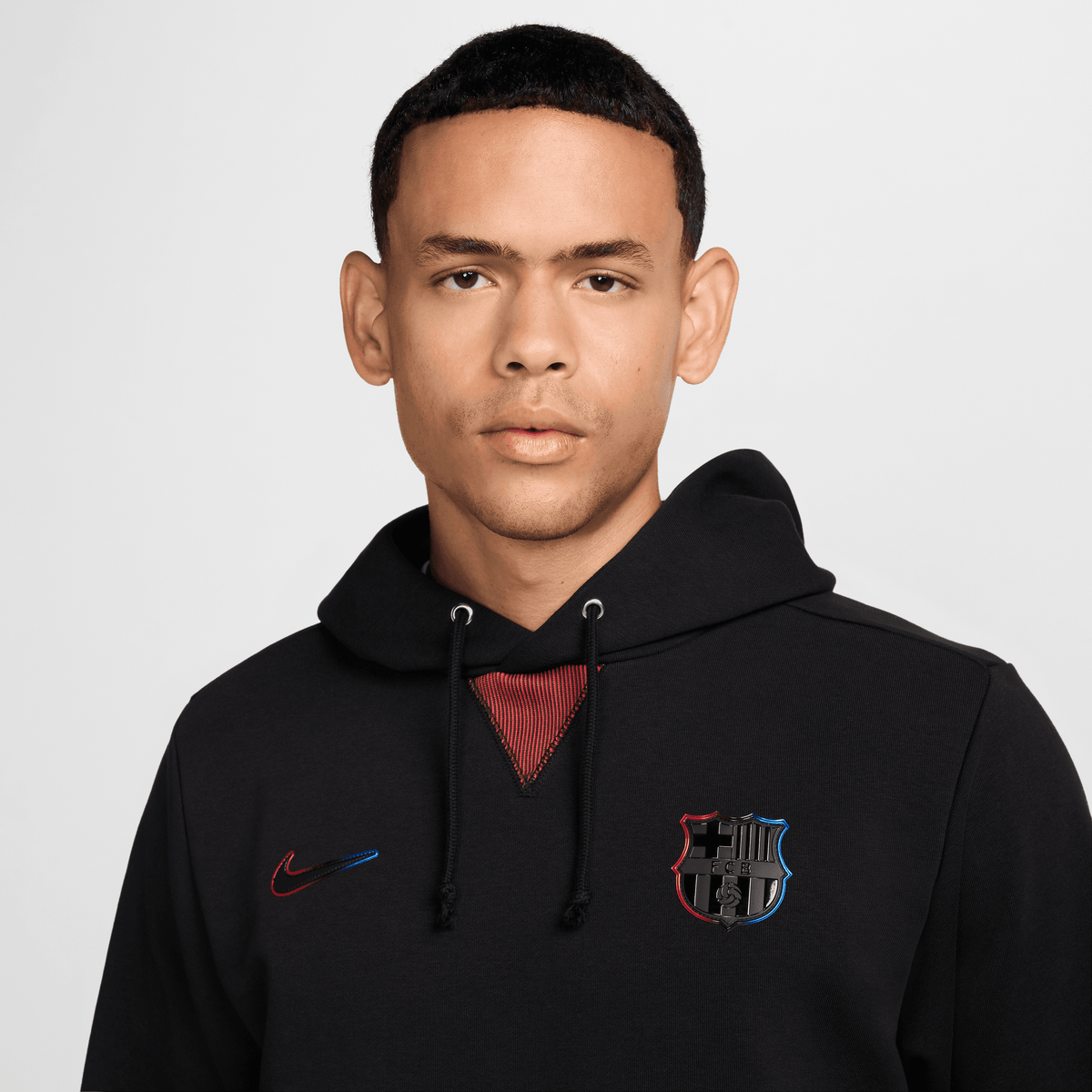 Nike FC Barcelona Standard Issue Away Dri-FIT Soccer Pullover Hoodie product image 4, provided for visual reference and