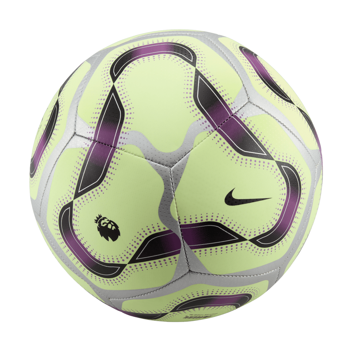 Nike Pitch Soccer Ball-BARELY VOLT/BOLD BERRY/SILVER/ product image 2, provided for visual reference and product detail