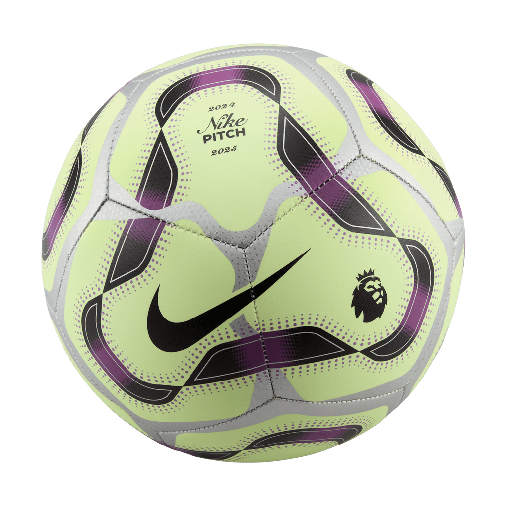 Nike Pitch Soccer Ball-BARELY VOLT/BOLD BERRY/SILVER/ product image 1, provided for visual reference and product detail