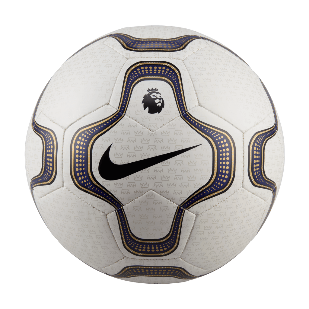 Nike Premier League Heritage Gio Merlin Soccer Ball-White/Blue/Gold/Black product image 2, provided for visual reference and