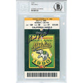 Ariel Prieto Signed Oakland Athletics MLB Debut Game Ticket Stub Beckett BAS Slabbed product image 1, provided for visual