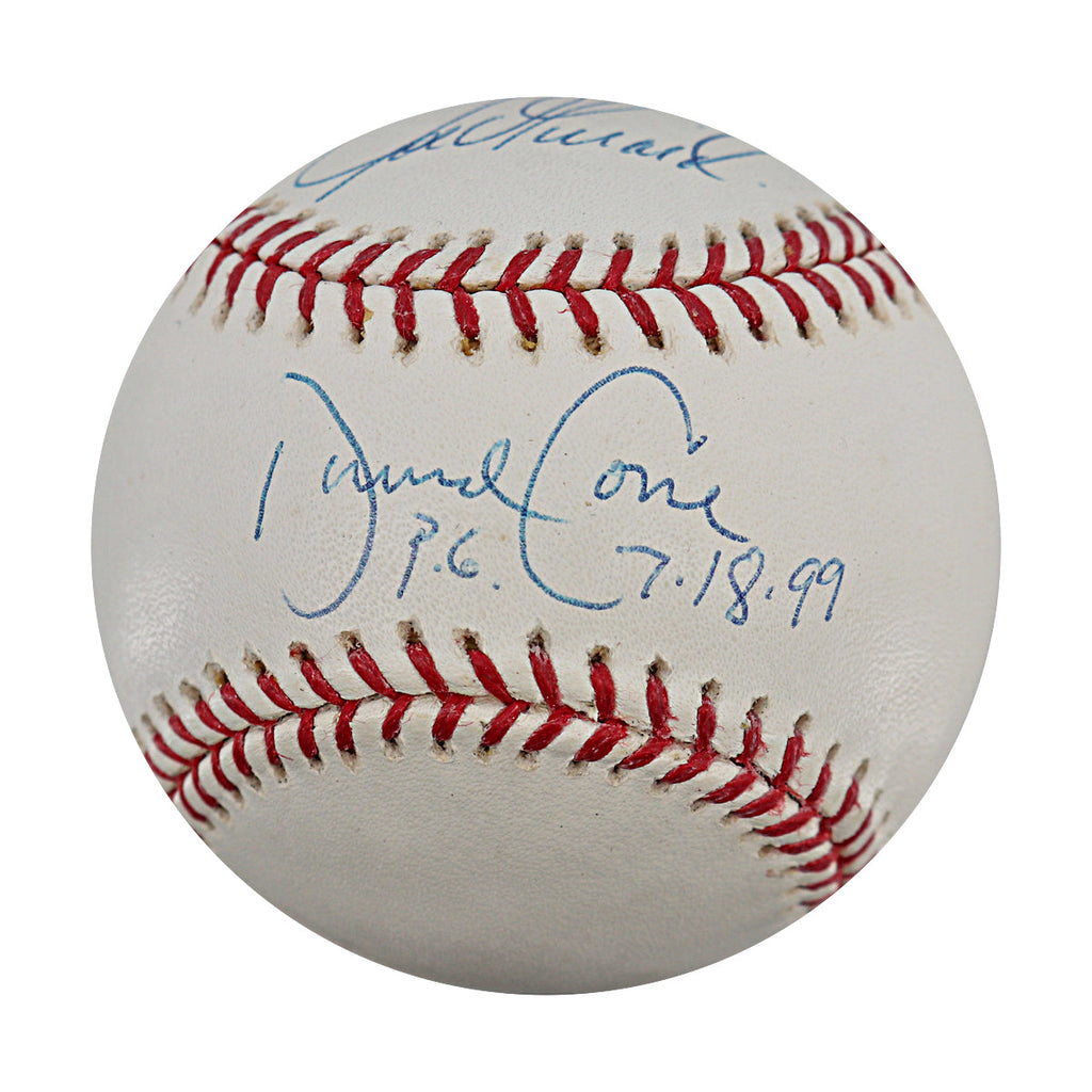David Cone Joe Girardi Yankees Signed Inscribed OMLB Baseball MLB / Steiner COA product image 1, provided for visual