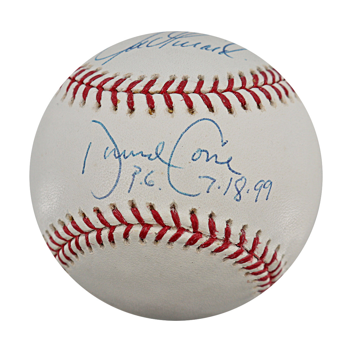 David Cone Joe Girardi Yankees Signed Inscribed OMLB Baseball MLB / Steiner COA product image 1, provided for visual
